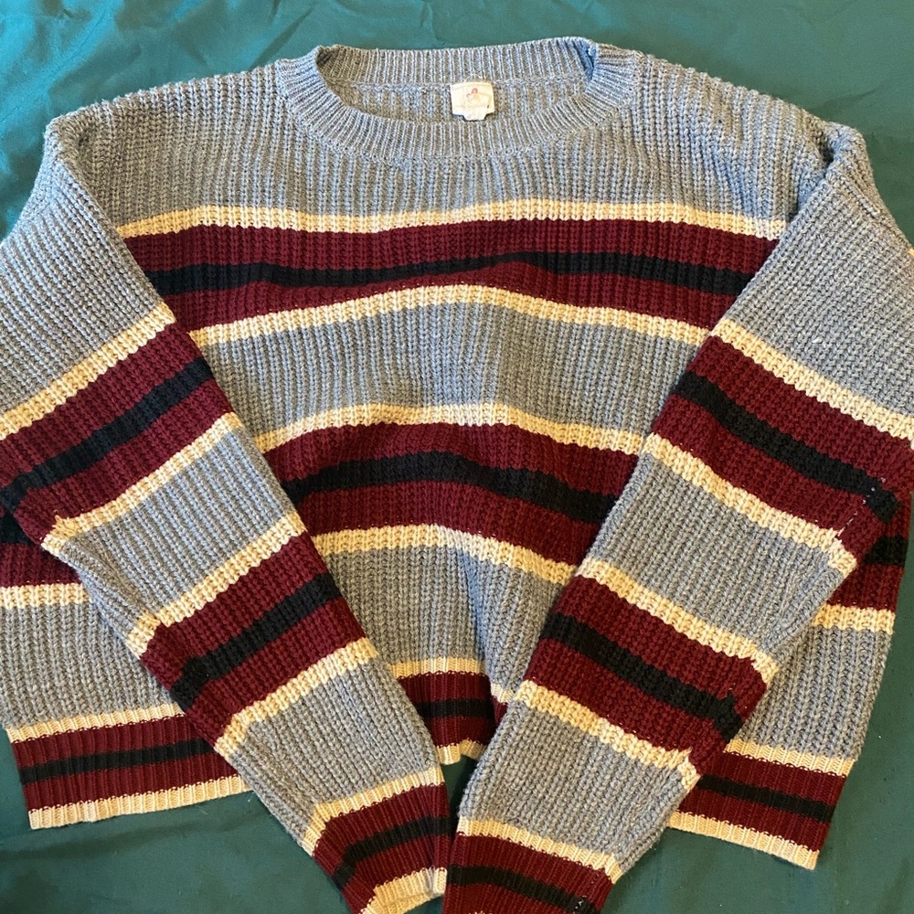 Stripe knit sweater